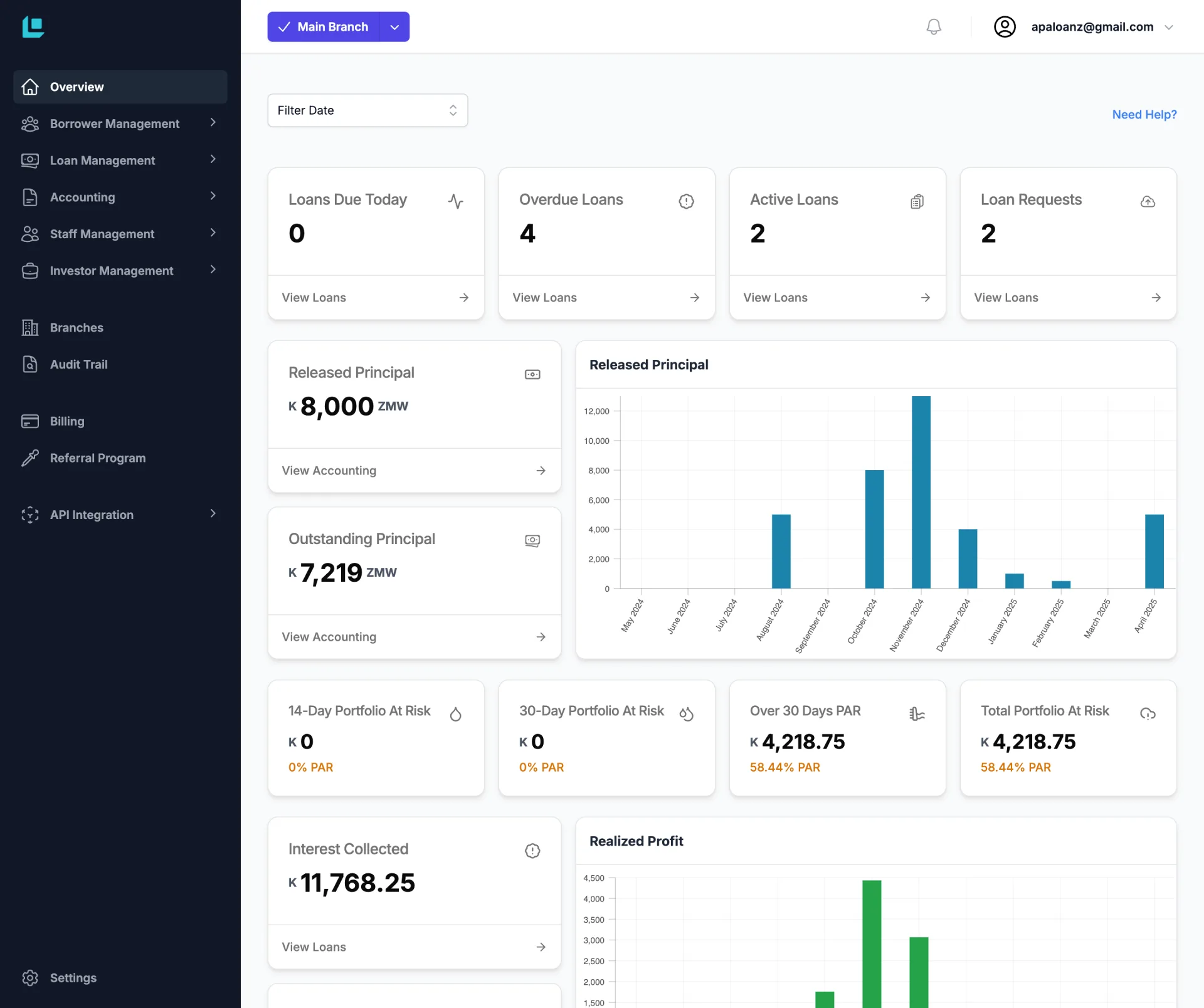 App screenshot