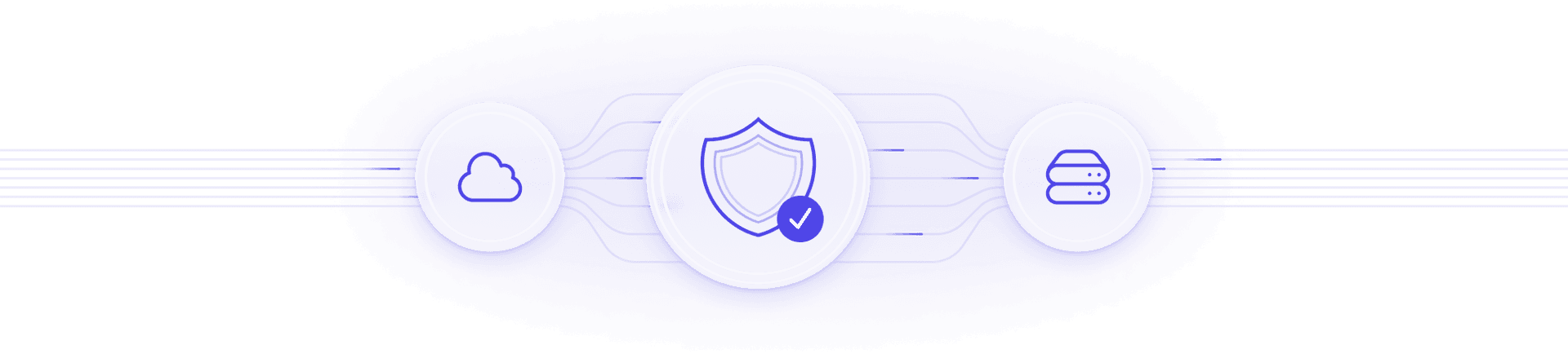 Security features and data protection illustration